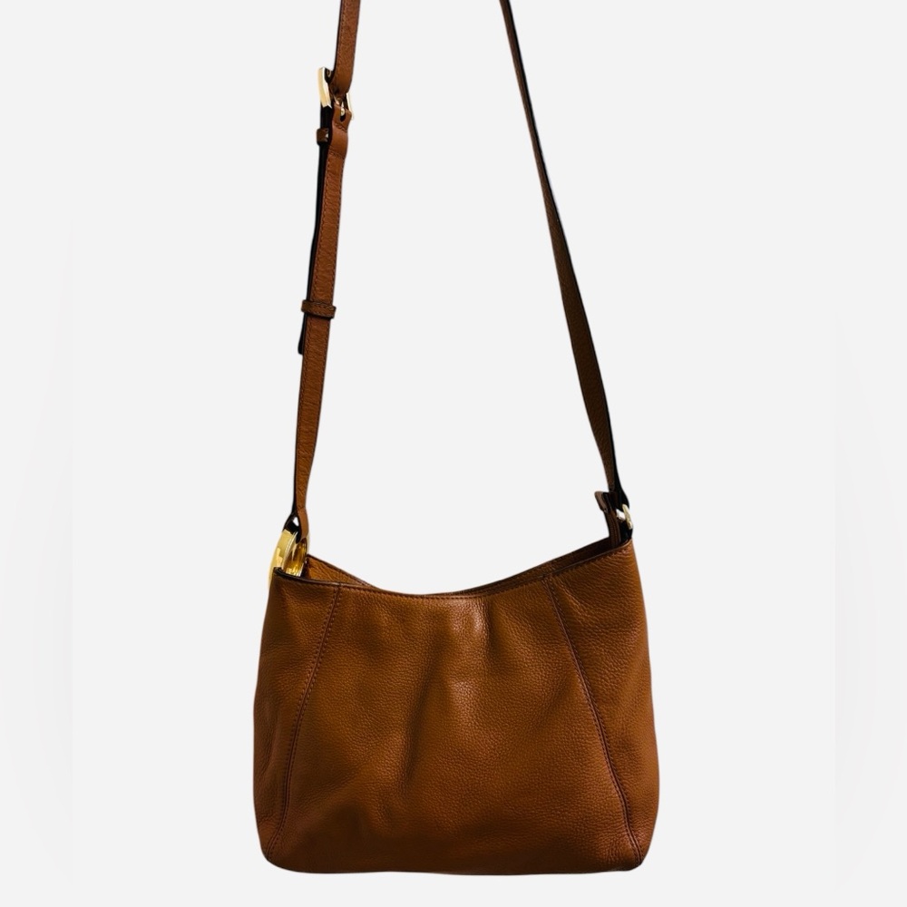 MICHAEL Michael Kors camel pebbled leather crossbody
